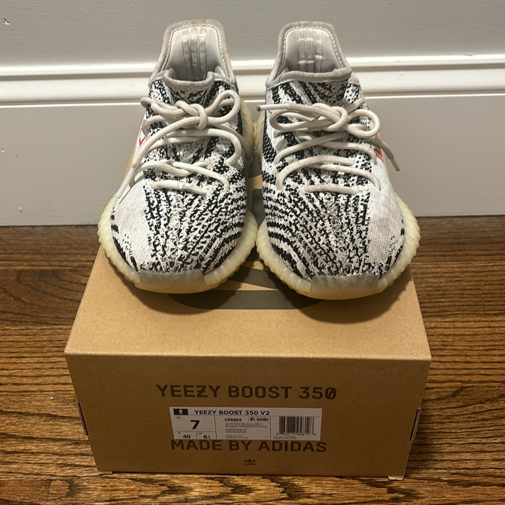 Yeezy boost 350 CP9654 zebra adidas US7 F40 W8.5